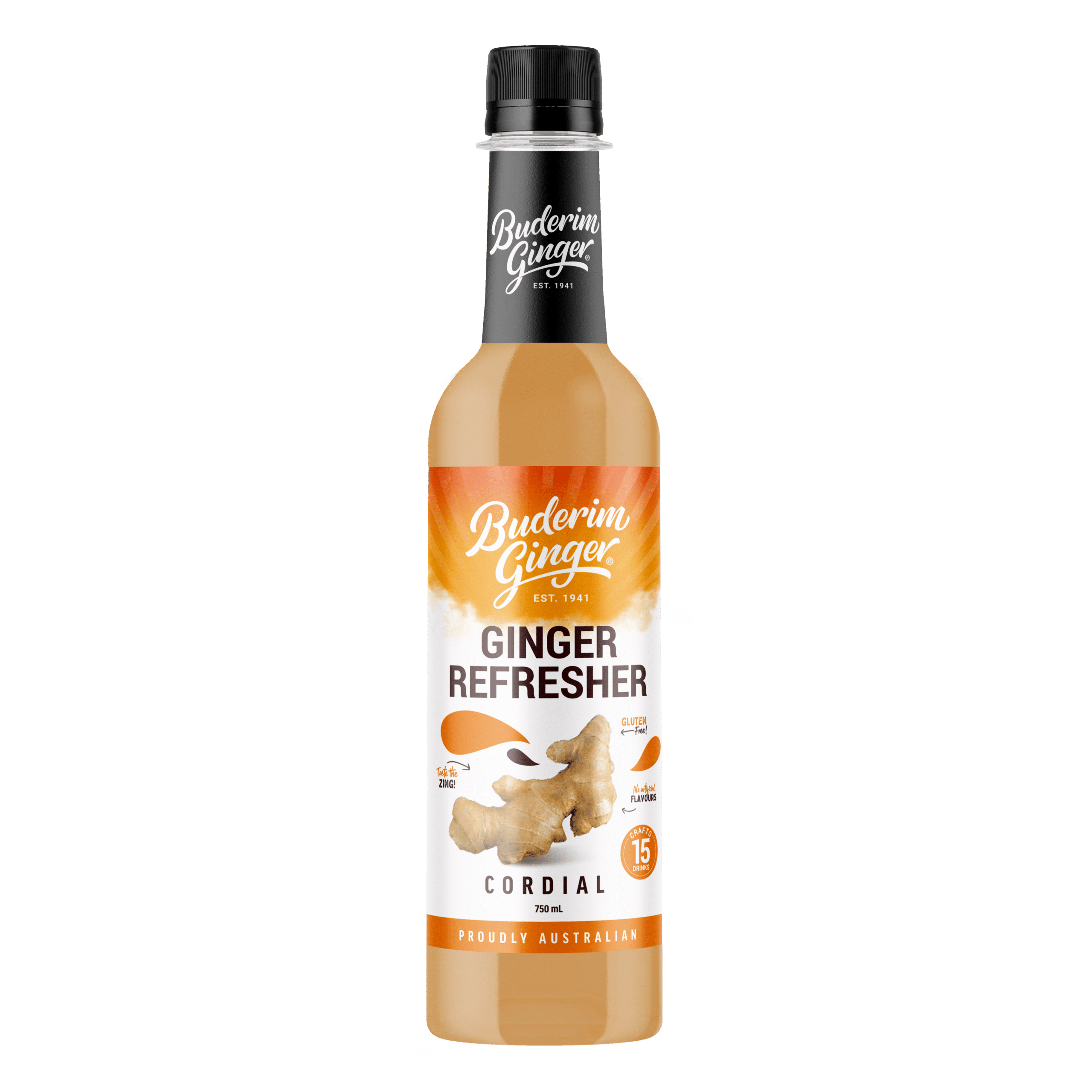 GINGER REFRESHER CORDIAL 750ML