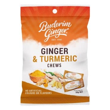 Product Ginger Tumeric Chews 50g