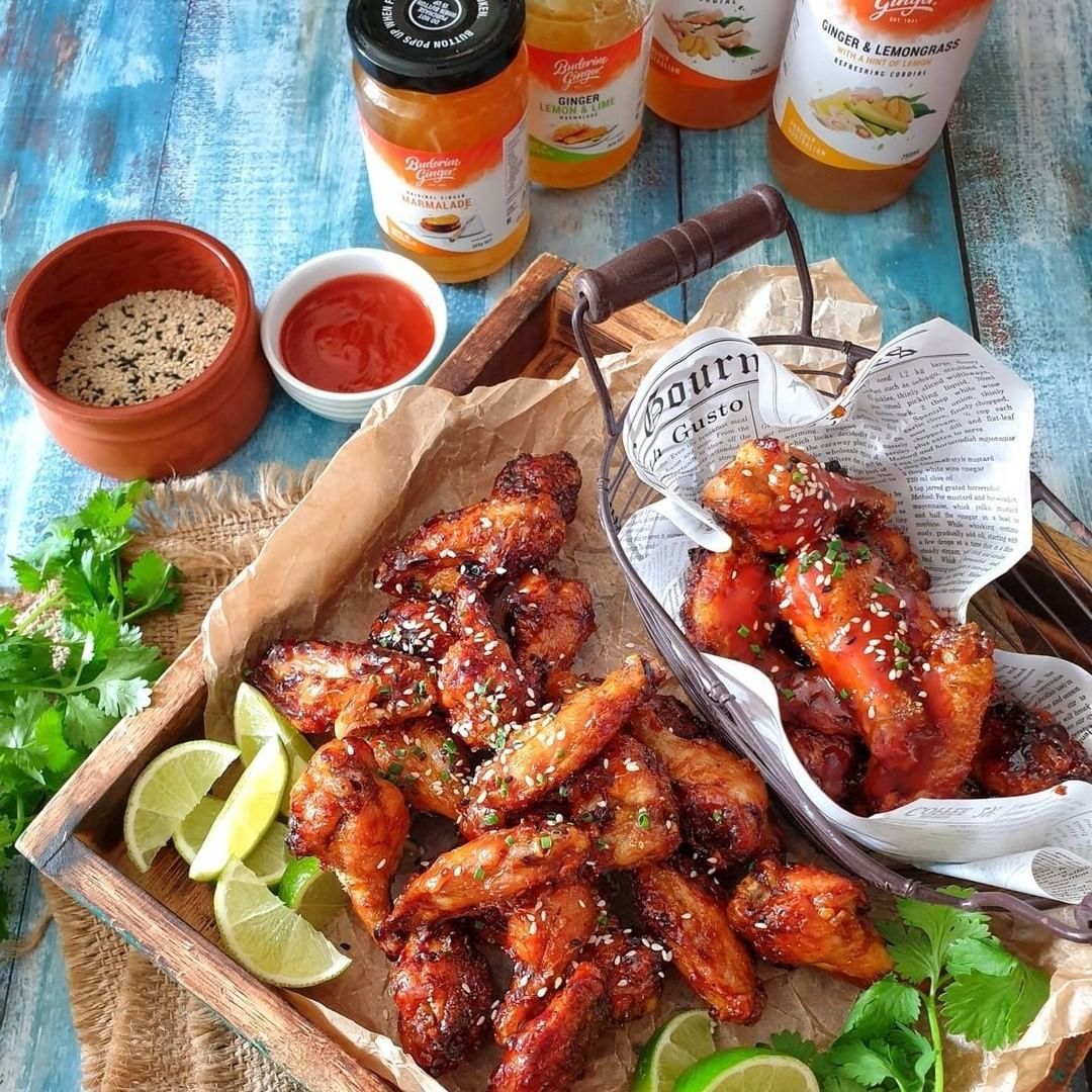 Recipe Ginger Sticky Chicken Wings