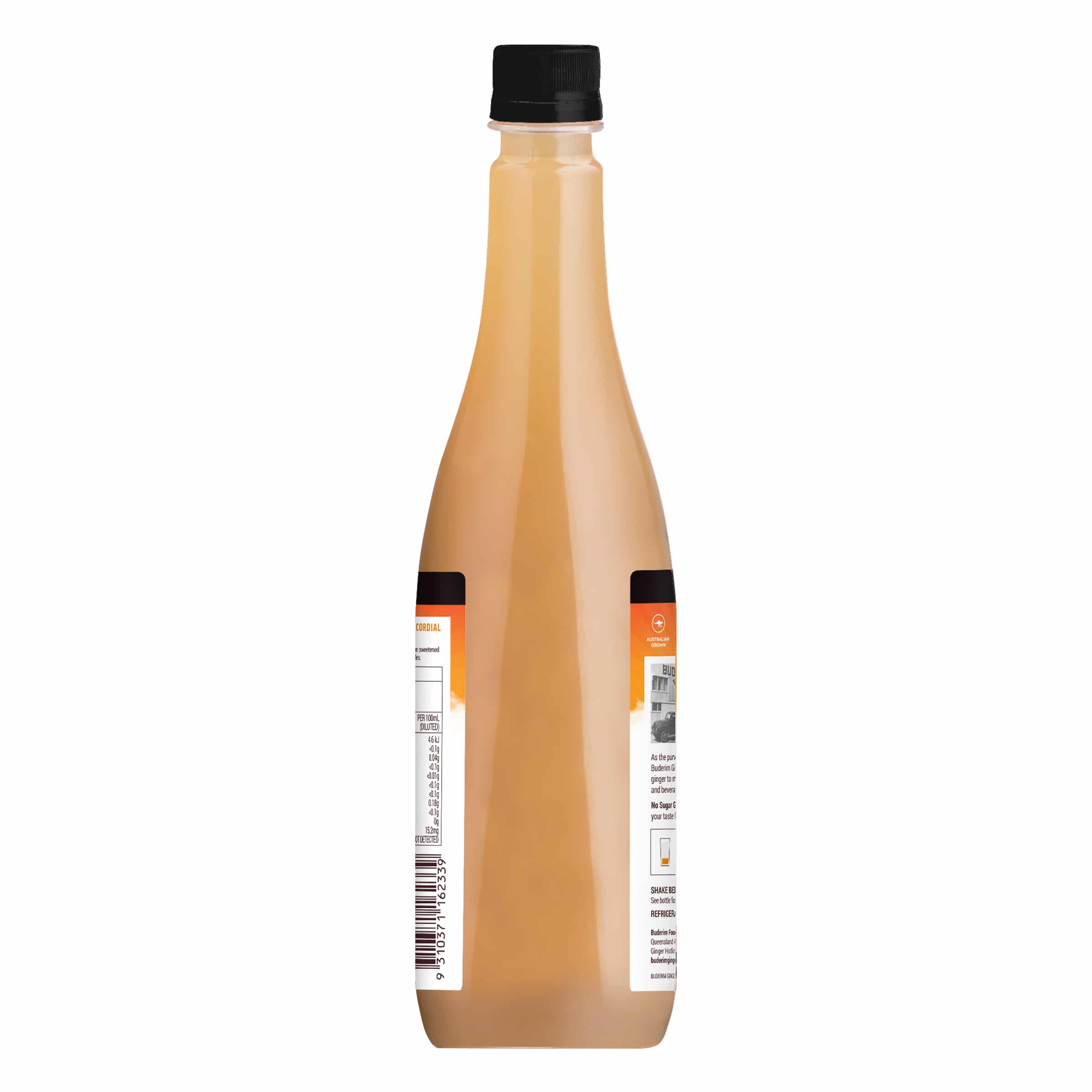 No Sugar Ginger Refresher Cordial 750ml