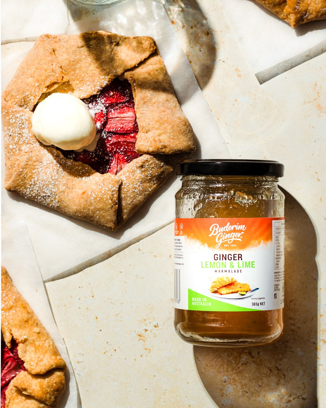 Recipe Strawberry Ginger Lemon And Lime Marmalade Galette
