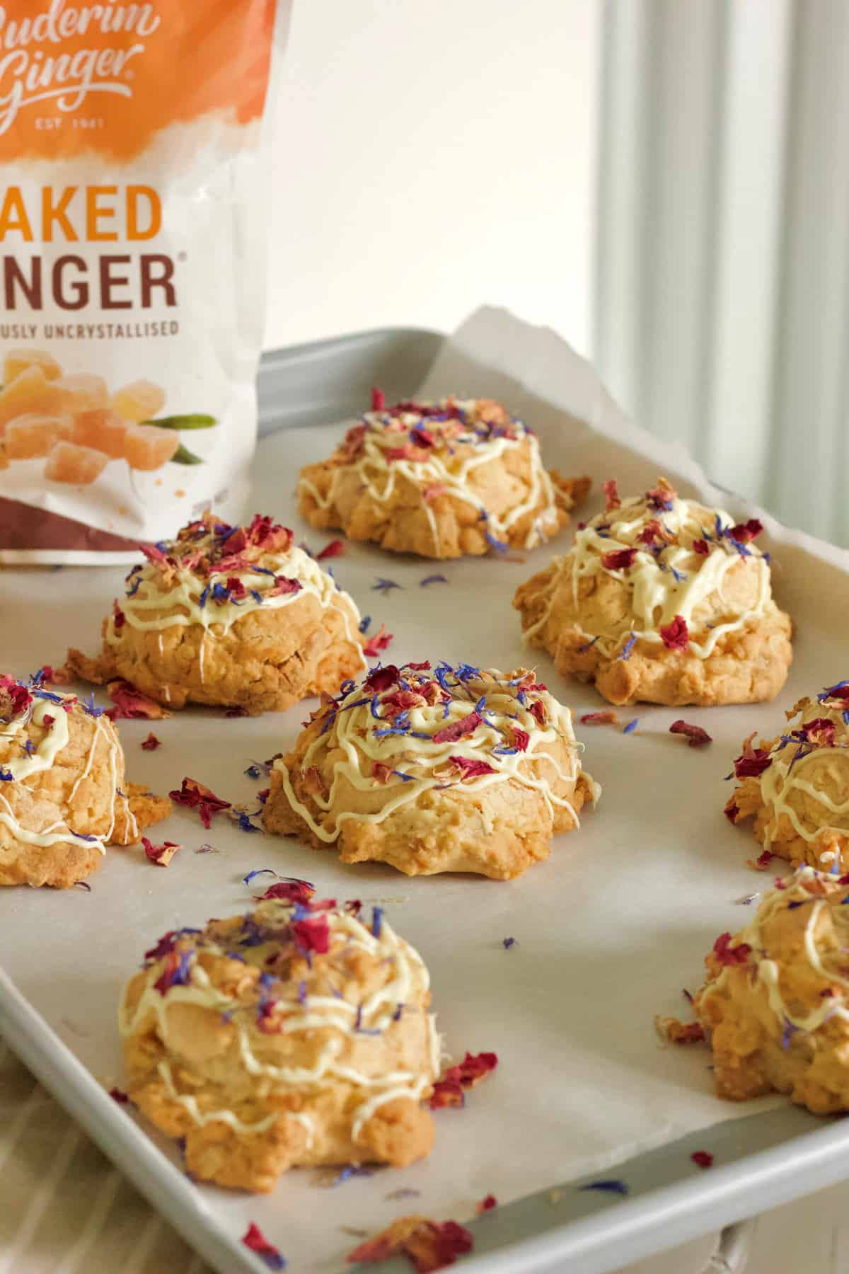 Recipe Ginger White Choc Hassleback Cookies