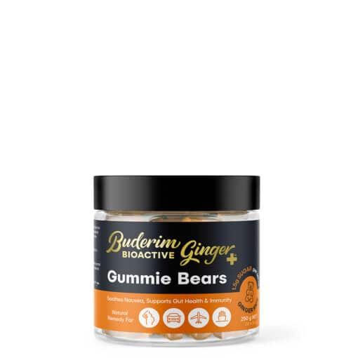 Product Buderim Bioactive Ginger Gummie Bears 250g Jar01